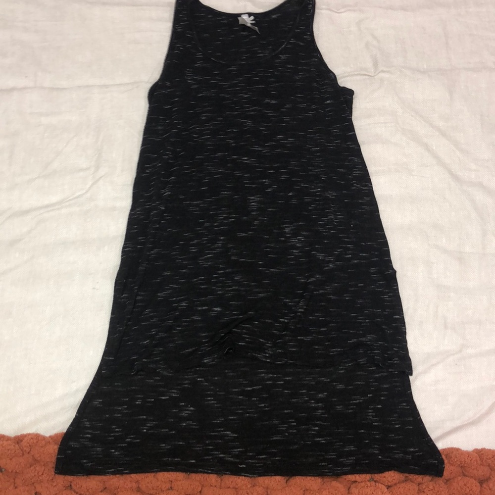 Black High-Lo Tank Top